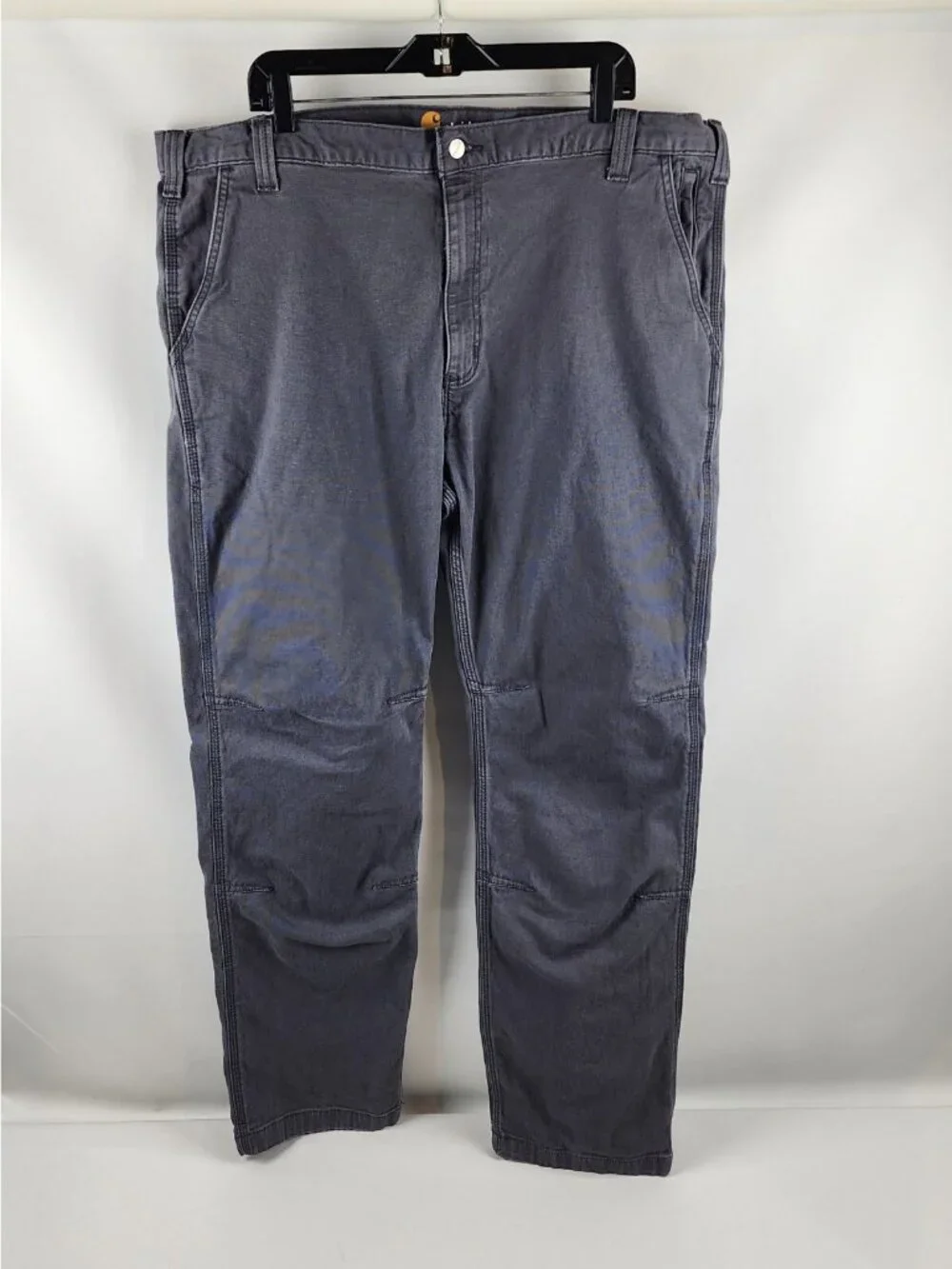 Carhartt Jeans Mens Irregular 42x30 Gray Workwear Straight Leg Casual Denim Pant
